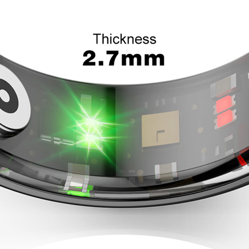 Premium Smart Ring for Health Monitoring – Military Grade Titanium, Waterproof IP68 & 3ATM, Multi-Sport Modes, Heart Rate &