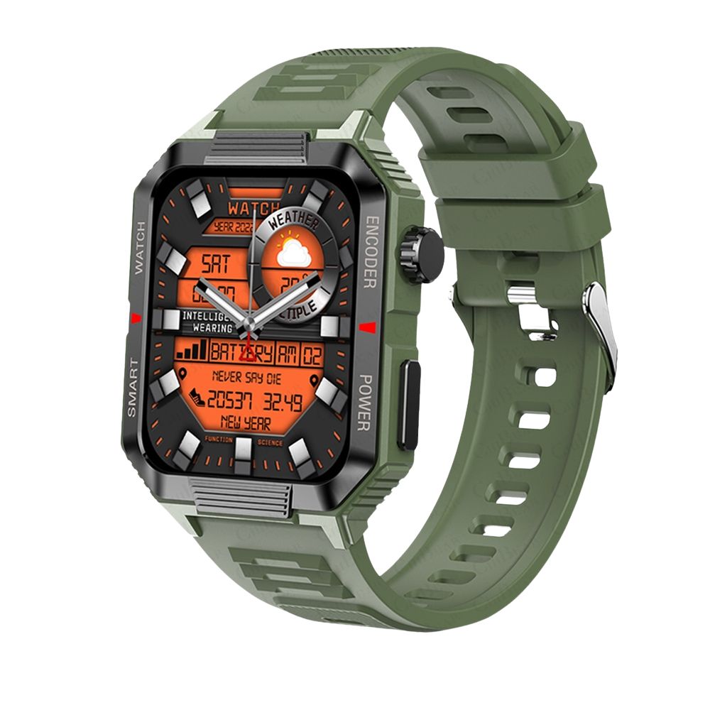 Premium GPS Fitness Tracker Smartwatch with 1.99 Inch HD Screen, Heart Rate, Blood Pressure, ECG, Blood Oxygen Monitoring – Bluetooth Call, NFC, 100+ Exercise Modes, Waterproof - StrengthXPhysiotherapy