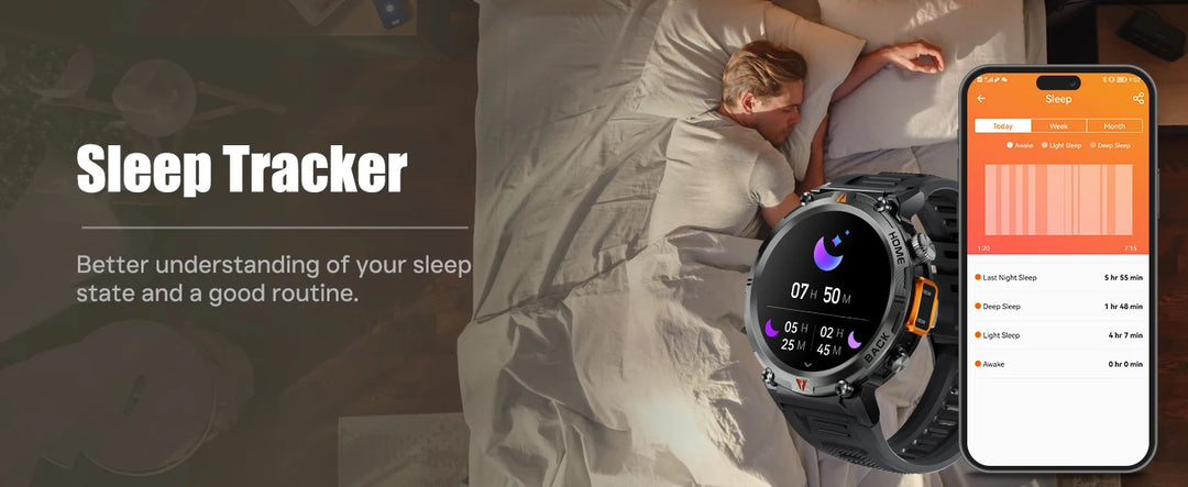 Premium Smart Watch for Men, Bluetooth Call, Full Touchscreen, Health Monitor, IP68 Waterproof, Fitness Tracker, Flashlight, Custom Faces, iOS & Android Compatible - StrengthXPhysiotherapy