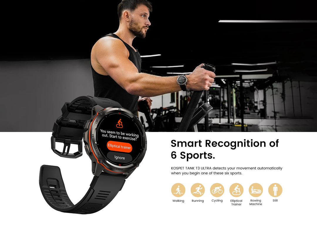 Premium Ultra GPS Smartwatch for Men, 470mAh AMOLED Fitness Tracker, Bluetooth, Digital Watch with AOD, Heart Rate Monitor, Activity Tracker & More - StrengthXPhysiotherapy
