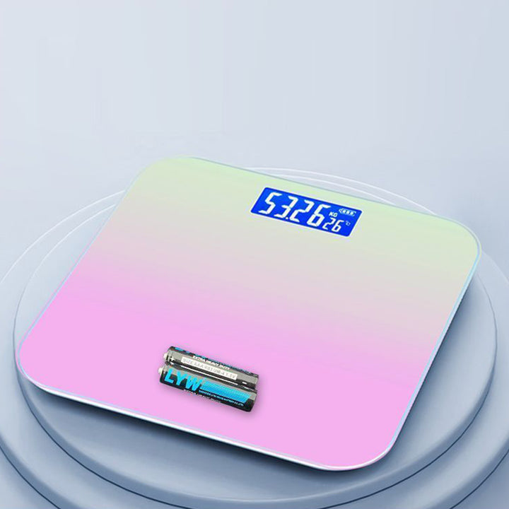 Premium Gradient Color Intelligent LCD Electronic Scale – Digital Display Glass Weight Scale, Accurate 0.2-180kg Measurement,
