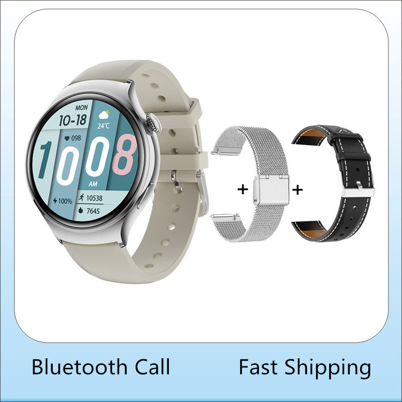 Premium Smartwatch for Women - AMOLED Display, Bluetooth Calling, NFC, GPS, IP68 Waterproof, Multiple Sports Modes, Heart 