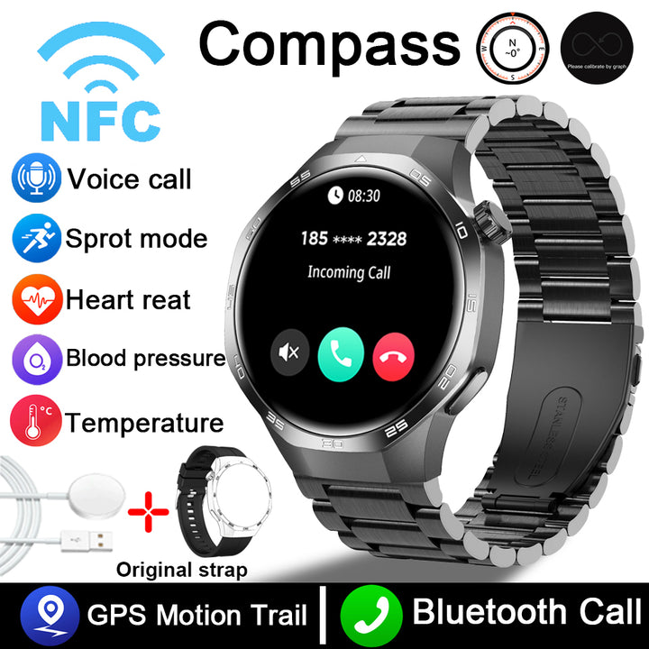 Premium AMOLED Smartwatch with AI, Bluetooth Calling, 100+ Sports Modes, IP68 Waterproof, Prayer Alerts, Health & Fitness 