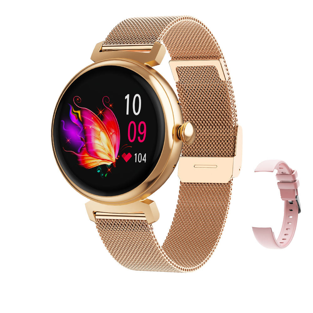 Premium Fashion Smartwatch for Women, 1.04" AMOLED Screen, Bluetooth Call, Metal Body, IP68 Waterproof, Heart Rate, Music Control, Sleep & Fitness Tracking, Multiple Sports Modes - StrengthXPhysiotherapy