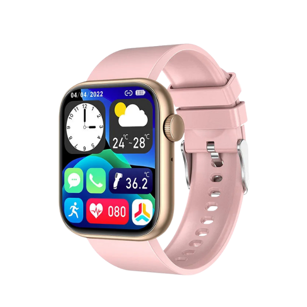 Premium Smartwatch - Wireless Charging, Bluetooth Calls, Fitness Tracker, Custom Watch Faces, Heart Rate Monitoring, Sleep Tracking, Waterproof, Men & Women
