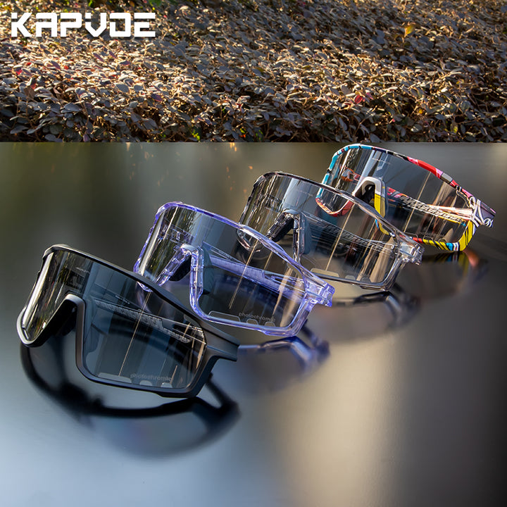 Premium Photochromic Cycling Sunglasses for Men & Women – UV400 Protection, Adjustable Lenses, Sports Eyewear 