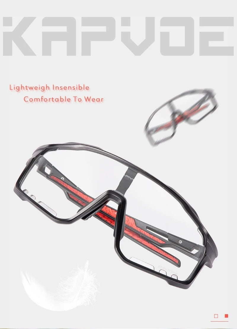 Premium Photochromic Cycling Sunglasses for Men & Women – UV400 Protection, Adjustable Lenses, Sports Eyewear for Running, MTB, Bike, Road Cycling & Driving - StrengthXPhysiotherapy