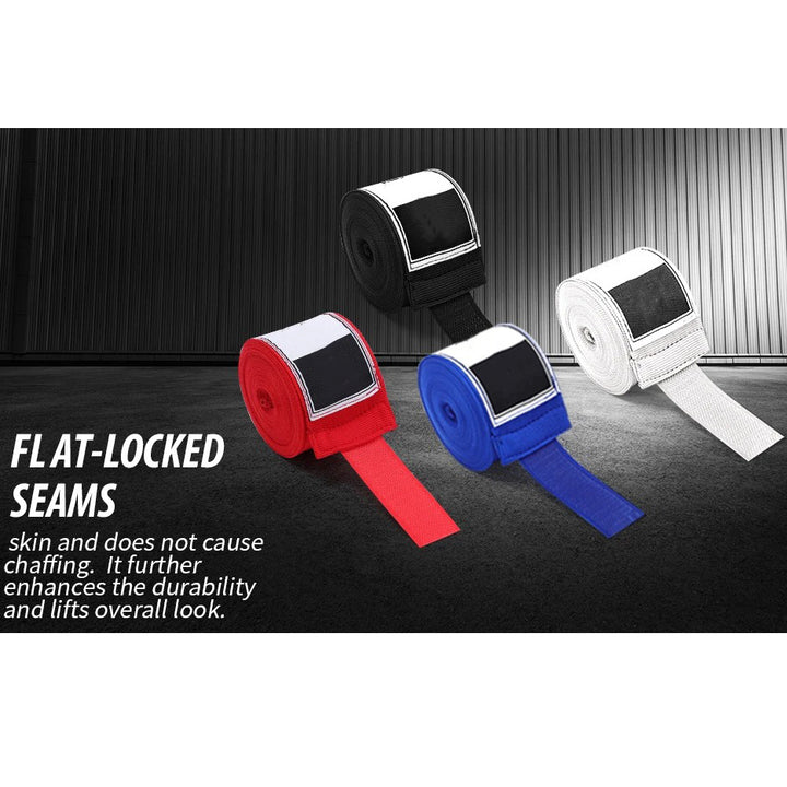 Premium Boxing Hand Wraps Inner Gloves – 180 Inch Elasticated Bandages with Thumb Loop, Wrist Protection for MMA, Muay Thai, Kickboxing, and Combat Sports - StrengthXPhysiotherapy