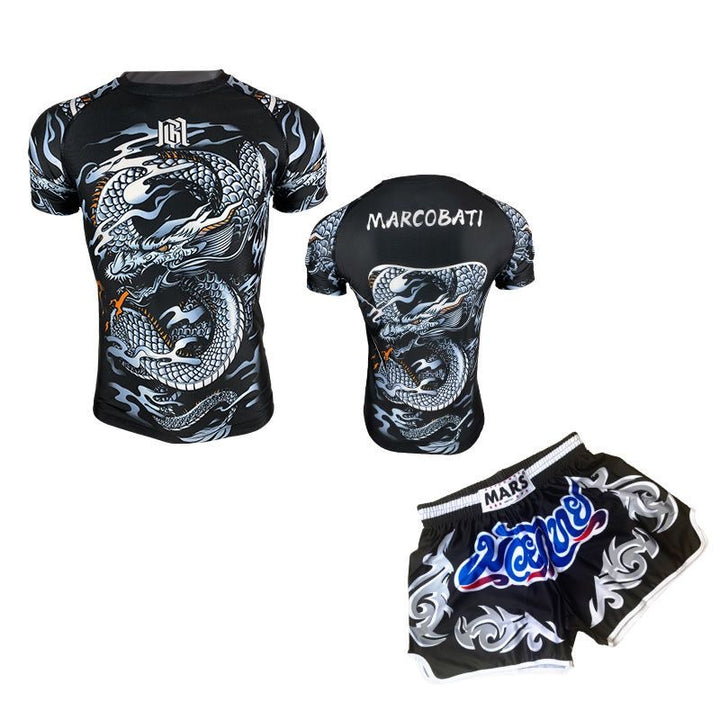 Premium MMA Boxing Training Set – UFC Fighting Suit for Men, Women & Children, Breathable Quick Dry Sports Wear, Short 