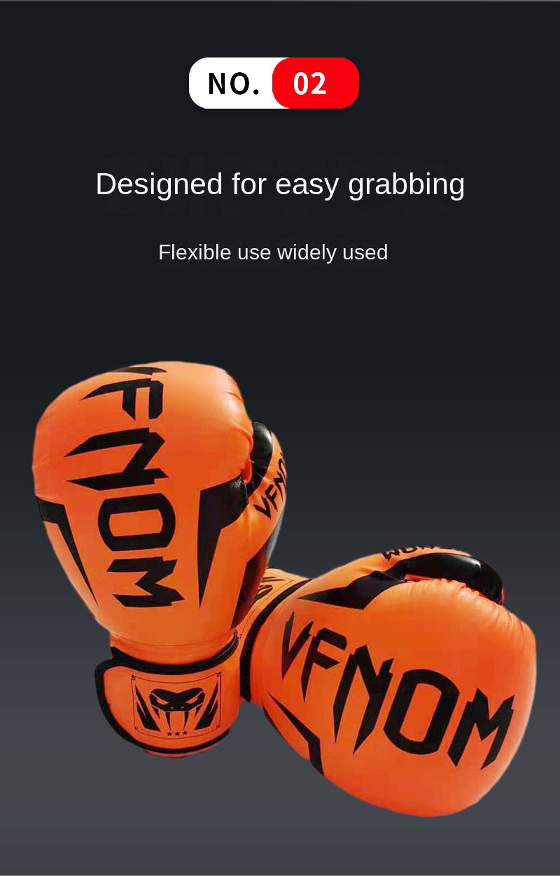 Premium Boxing Gloves – High Quality Muay Thai, Sanda & Taekwondo Fighting Gloves for Kids & Adults, Durable PU Leather,