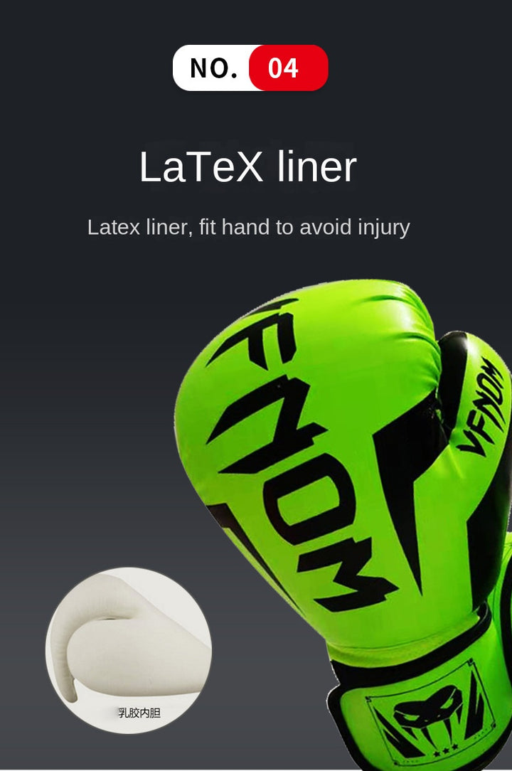 Premium Boxing Gloves – High Quality Muay Thai, Sanda & Taekwondo Fighting Gloves for Kids & Adults, Durable PU Leather,