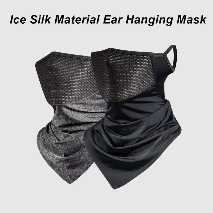 Premium Breathable Ear Hanging Mask – Ice Silk Cycling Face Cover, Triangle Headscarf, Nylon Cool Material for Outdoor Sports and Riding Protection - StrengthXPhysiotherapy