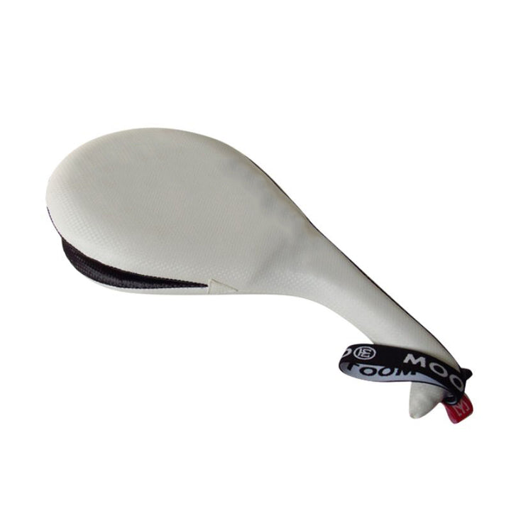 Premium Taekwondo Foot Target Kick Pad – Boxing, Kickboxing, & Sanda Training Equipment – Durable PU Leather, High Elastic Sponge – Double Target Design for High & Low Kicks – Buzz Sound & Wrist Grip – 40x20x8cm - StrengthXPhysiotherapy