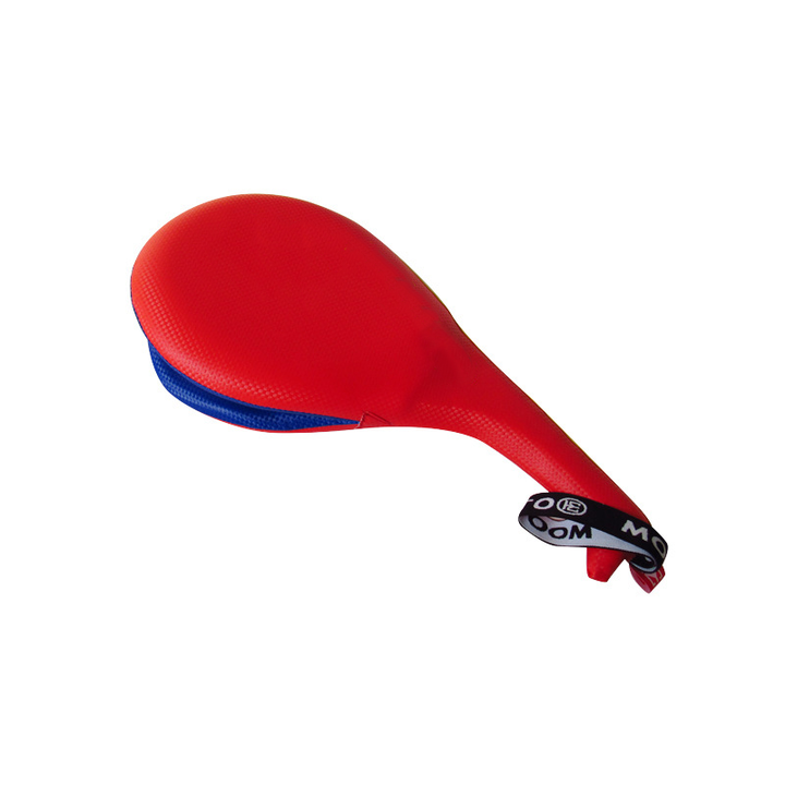 Premium Taekwondo Foot Target Kick Pad – Boxing, Kickboxing, & Sanda Training Equipment – Durable PU Leather, High Elastic Sponge – Double Target Design for High & Low Kicks – Buzz Sound & Wrist Grip – 40x20x8cm - StrengthXPhysiotherapy