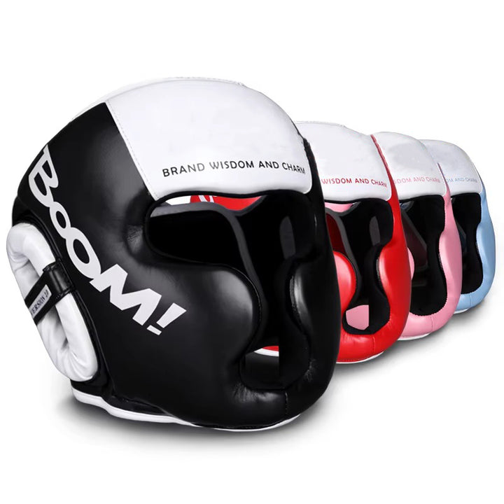 Premium Kickboxing Helmet – MMA Headgear, Karate, Muay Thai, Boxing, Sanda Training Protection for Adults & Kids, Adjustable, Comfortable & Durable - StrengthXPhysiotherapy