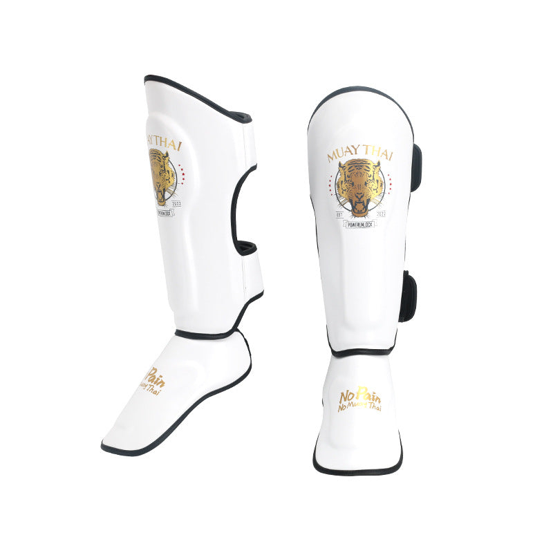 Premium Sanda Leg Protectors – Instep Boxing Foot Guards, Thai Boxing Gaiters, Leg Sleeves for Fighting & Combat Sports