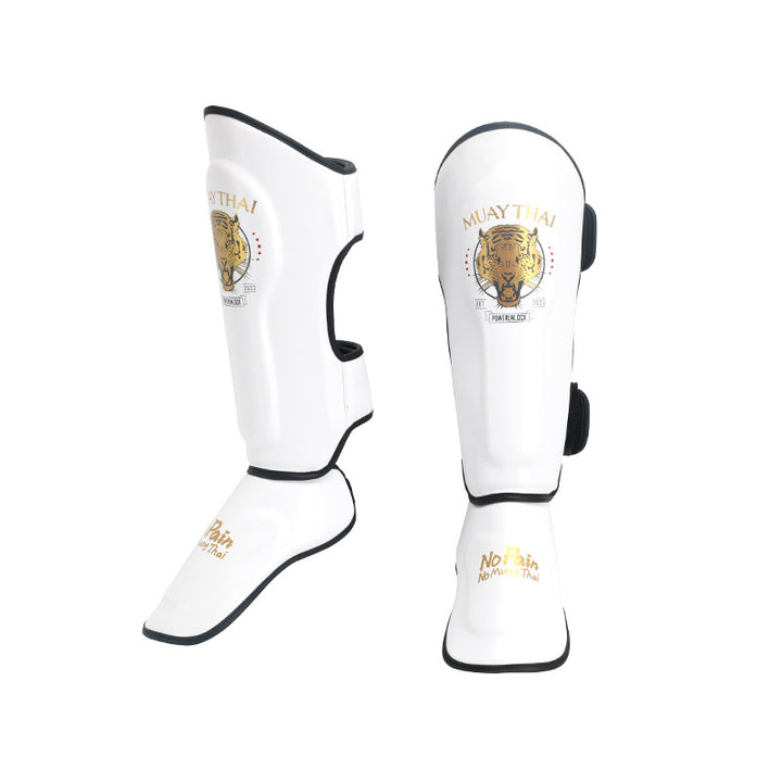 Premium Sanda Leg Protectors – Instep Boxing Foot Guards, Thai Boxing Gaiters, Leg Sleeves for Fighting & Combat Sports
