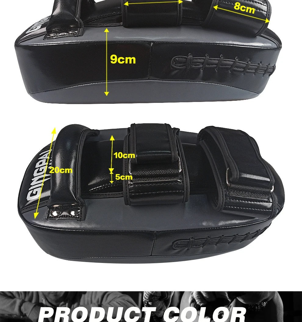 Premium Boxing Mitts Focus Punch Pads – High-Quality Training Target for Kickboxing, Muay Thai, Taekwondo & Karate – Combat Curved Pads for Boxing and Martial Arts Practice - StrengthXPhysiotherapy