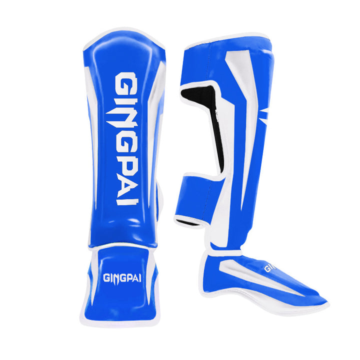 Premium Muay Thai Leg Protectors – High Quality Sanda Fighting Combo with Thickened Back Guard, Durable Leg Guards 