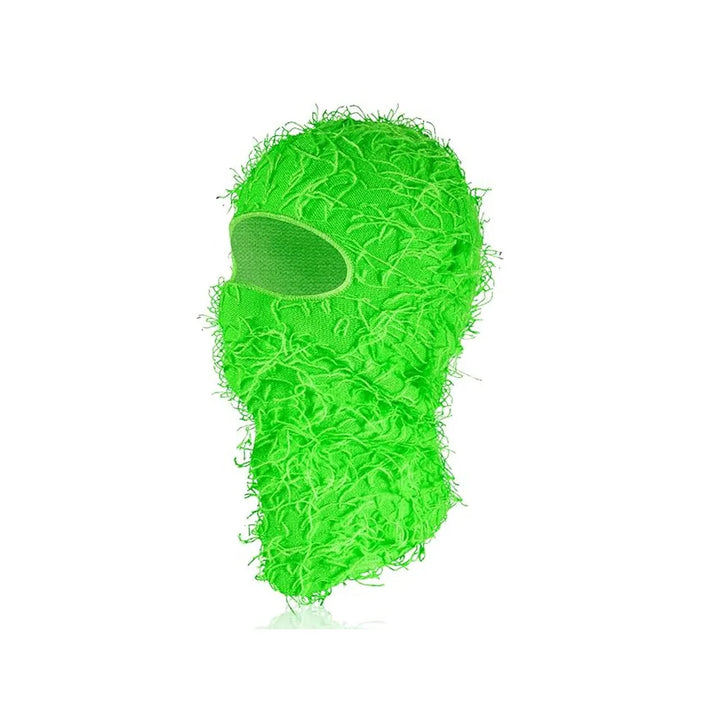 Premium Warm Knit Beanie Hat – Distressed Ski Mask, Fuzzy Winter Cap, Outdoor Unisex Beanie for Men and Women, Breathable,