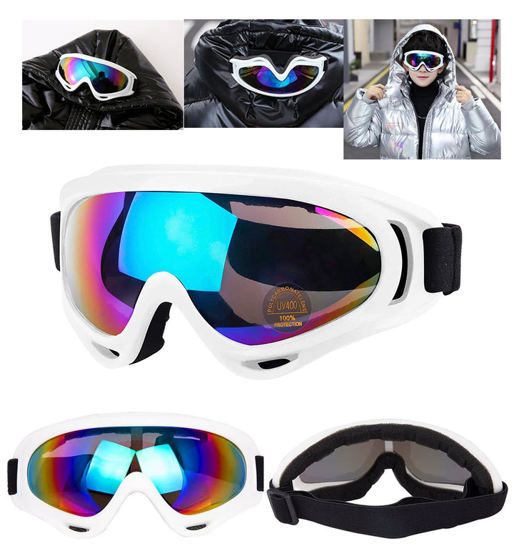 Premium Polarized Ski Goggles for Men & Women – Large Frame, Windproof, Snowproof, UV Protection, Anti-Fog, Snowboard