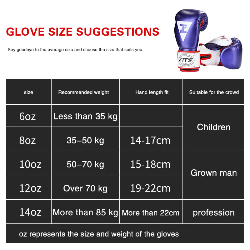 Premium Boxing Gloves for Men & Women – High Quality Leather, Durable Combat Gloves for MMA, Muay Thai, Karate & Sanda 