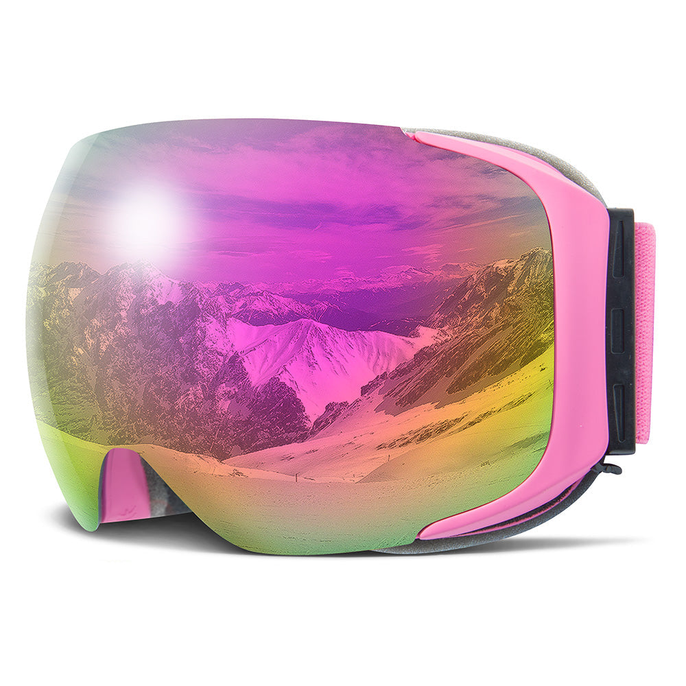 Premium Magnetic Ski Goggles – Quick-Change Lens, UV400 Protection, Anti-Fog, Explosion-Proof, Snowboard Ski Glasses