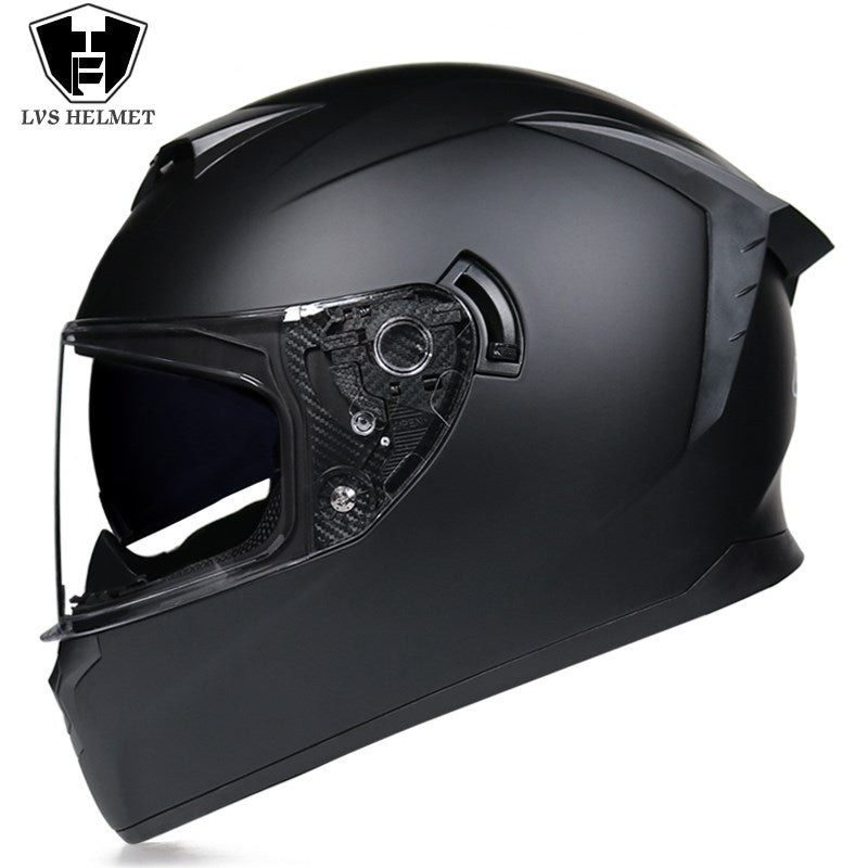 Premium Full Face Motorcycle Helmet - DOT & ECE Certified, Double Lens, Inner Sun Visor, Lightweight ABS Shell Removable Nose