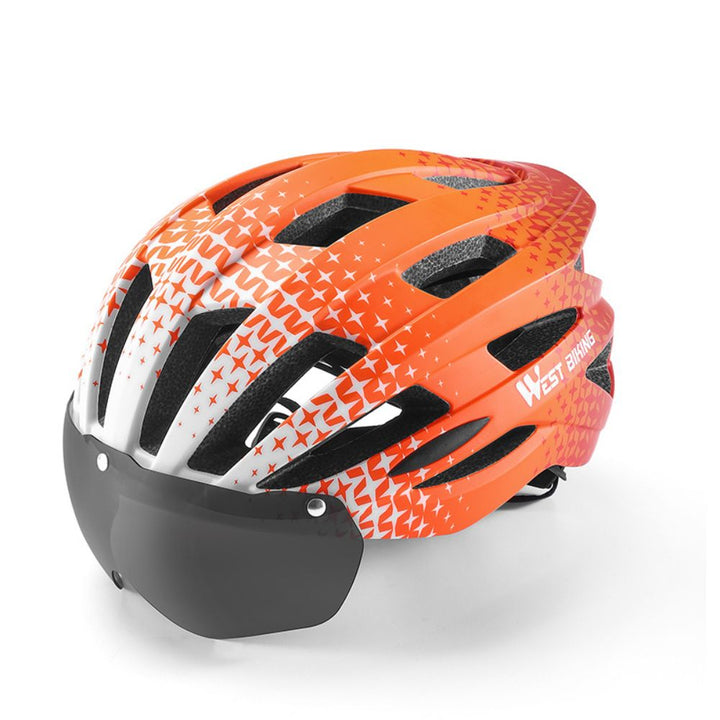 High-Quality Magnetic Lens Cycling Helmet - Breathable, Lightweight MTB & Road Bike Helmet for Men & Women, Integrated 