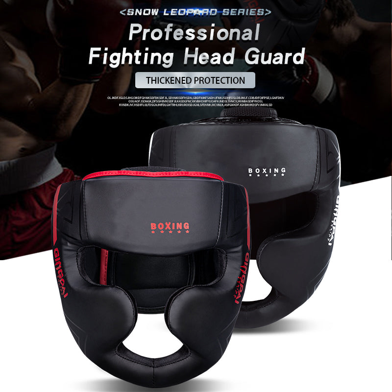 Premium Kickboxing Helmet – Full Face Muay Thai, MMA, Karate, Sanda Training Headgear, PU Leather, Protective Guard for Men & Women, Adjustable Sizes S/M/L - StrengthXPhysiotherapy