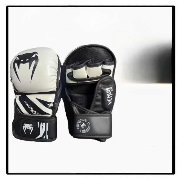 Premium MMA Half-Finger Boxing Gloves – Professional Mixed Martial Arts Training Gloves for Sanda & Free Fighting – Thickened