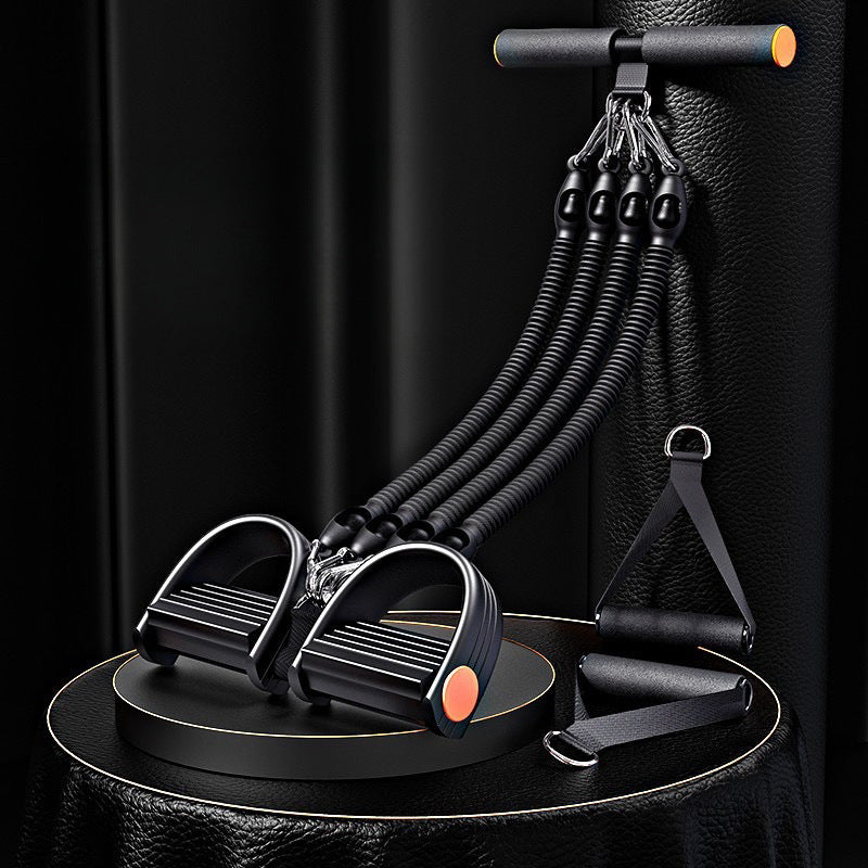 Premium Pedal Resistance Band Puller – Multi-Functional Home Exercise Equipment for Men, Adjustable Tension, Full Body 