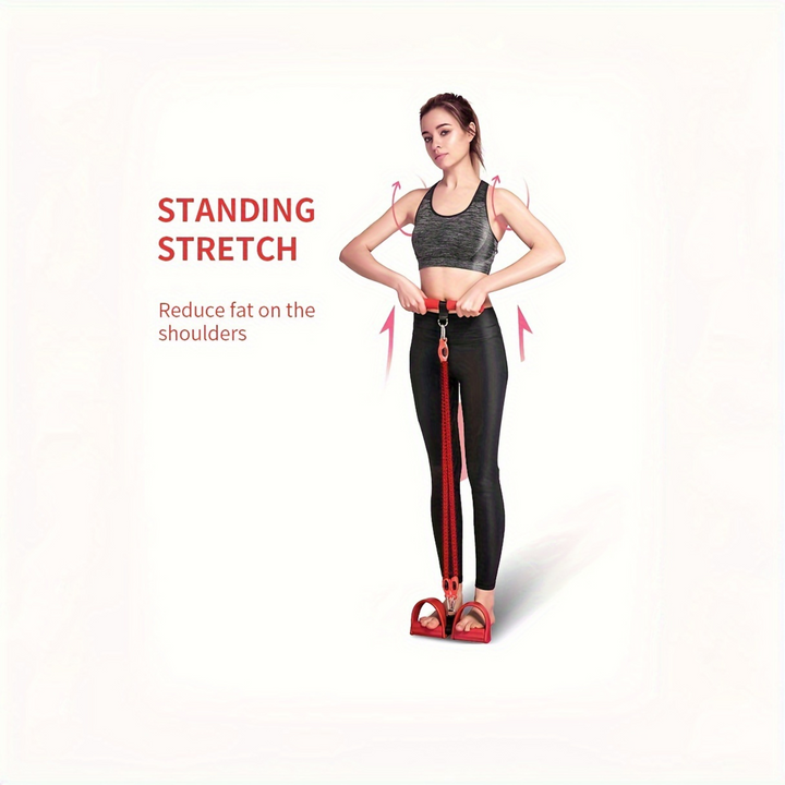 Premium Pedal Resistance Band Puller – Multi-Functional Home Exercise Equipment for Men, Adjustable Tension, Full Body 