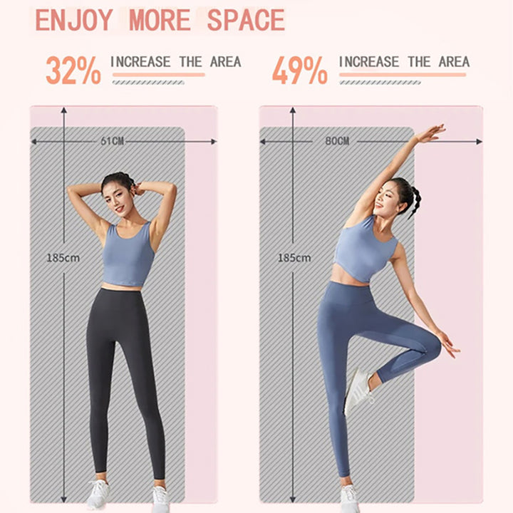 Premium Super Long Yoga Mat – 2M Extra Large High-Density Exercise Mat for Pilates & Fitness – Waterproof, Anti-Skid