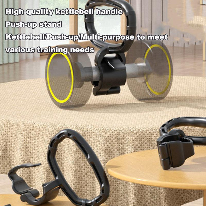 Premium Dumbbell to Kettlebell Converter – Portable Kettlebell Adapter for Home Gym Workouts – Sturdy Grip Handle for Heavy