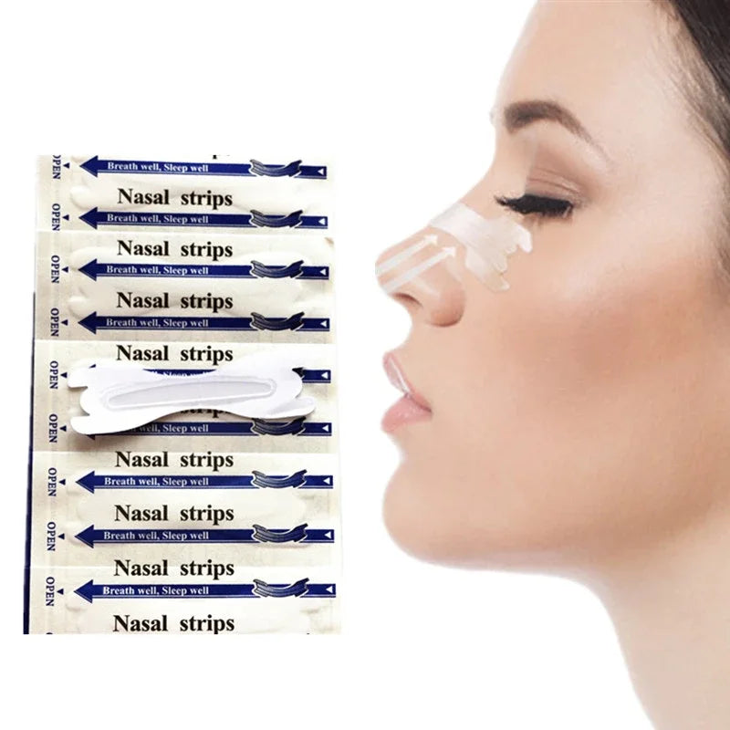 High Quality Anti-Snoring Nasal Strips - 50pcs Transparent Stop Snoring Aid, Better Nose Breath, Extra Strength Nasal Patch 