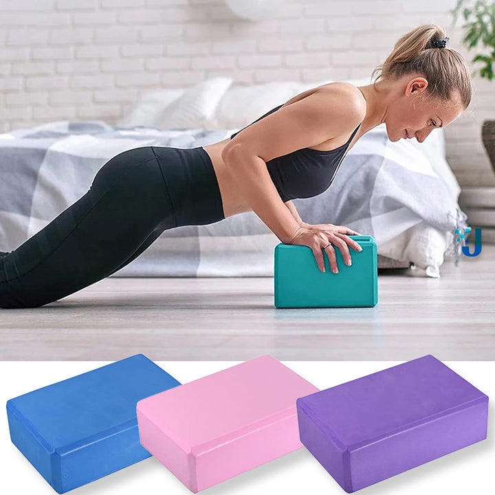 Premium Yoga Blocks – High-Density EVA Foam Pilates Bricks for Stability & Support – Non-Slip, Ergonomic, Durable, Lightweigh