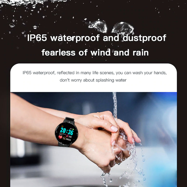 Premium D18 Smart Watch - Waterproof Fitness Tracker with Heart Rate, Blood Pressure, Oxygen Monitor, Call & Message 