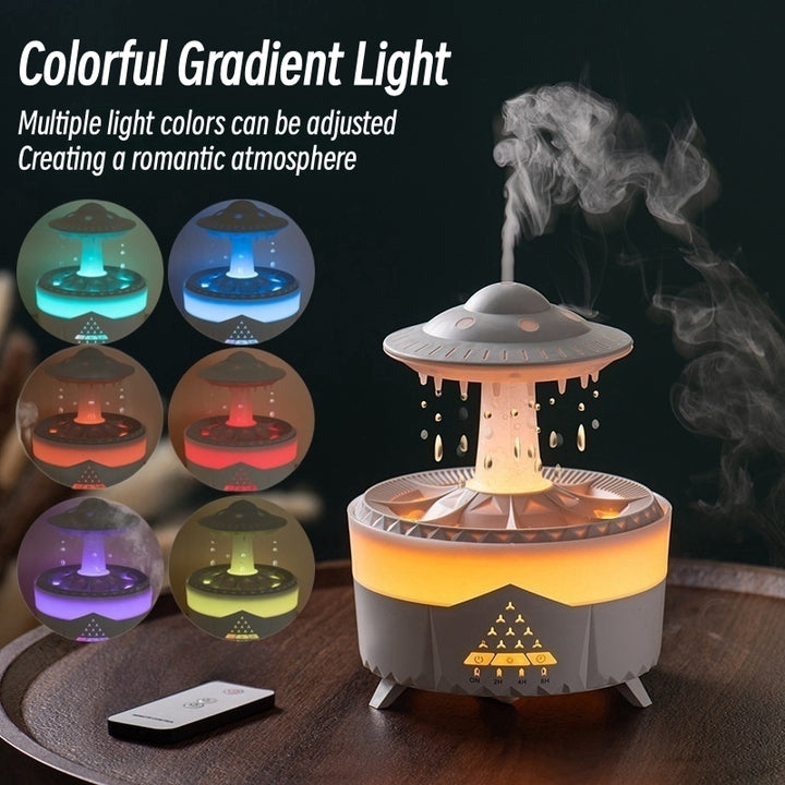 Premium 300ml Remote Control Aromatherapy Diffuser with Ultrasonic Mist, Colorful LED Lighting, and Auto Shut-Off for Home