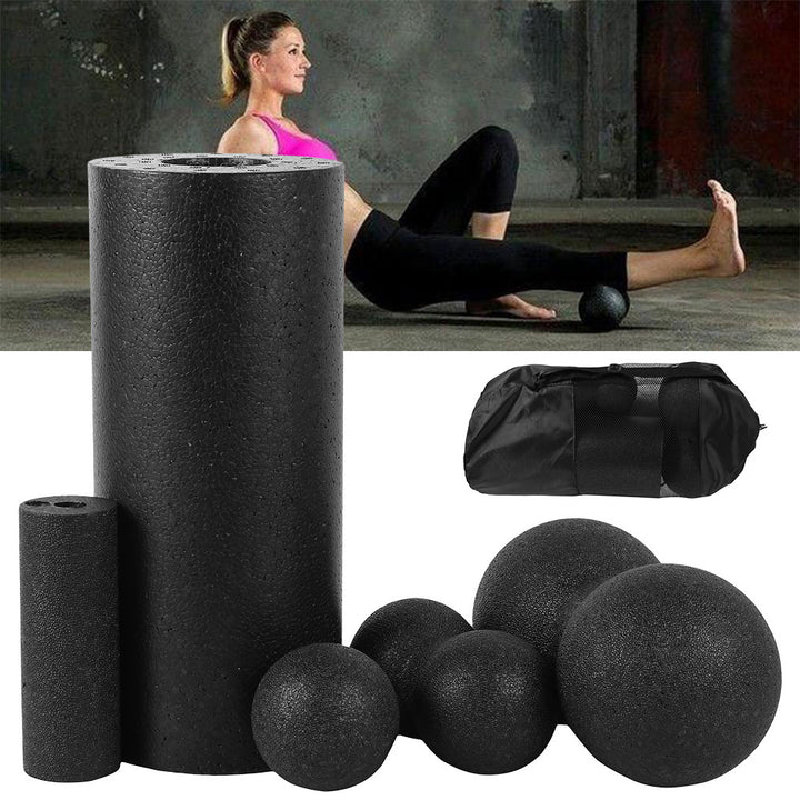 Premium Foam Roller Set for Muscle Recovery, Yoga, and Fascia Release, High-Density EPP Back Roller Massage Balls for Men