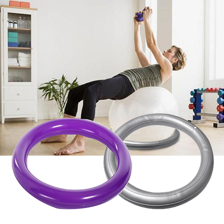 High-Quality Non-Slip Yoga Ball Base – Stable, Explosion-Proof PVC Balance Ring for 45-75cm Exercise Balls, Ideal for Gym