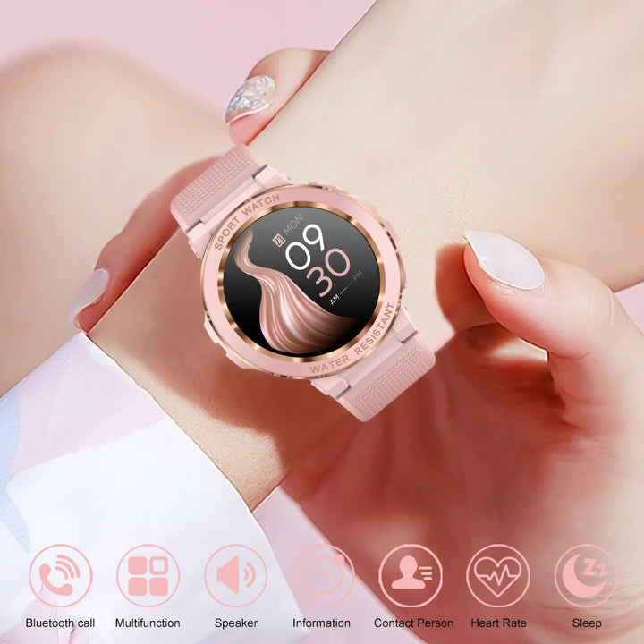 Premium Smart Watch for Women – Full Touch Screen, Fitness Tracker, Heart Rate, Blood Pressure Monitor, IP67 Waterproof,  