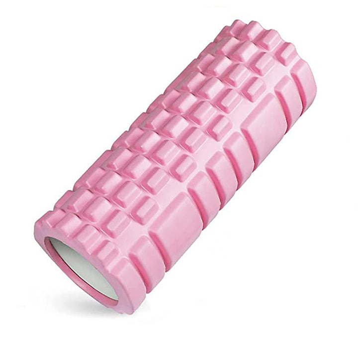 Premium Yoga Foam Roller for Muscle Recovery and Back Massage, 33*14cm Grid Axis Design, High-Density Foam, Ideal for Muscle