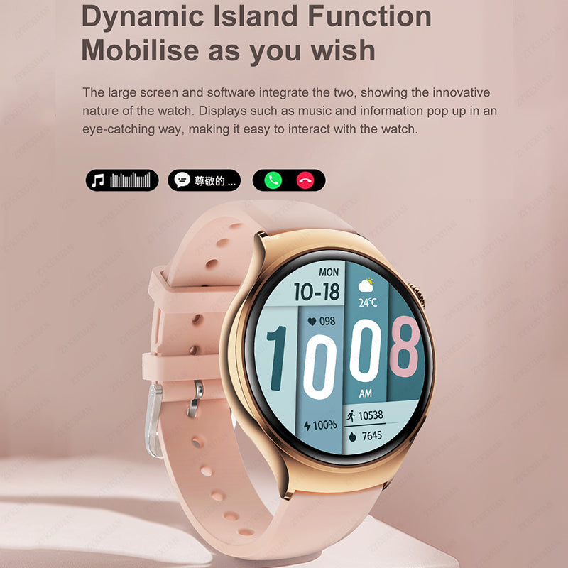 Premium Smart Watch for Women – Full Touch Screen, Fitness Tracker, Heart Rate, Blood Pressure Monitor, IP67 Waterproof,  