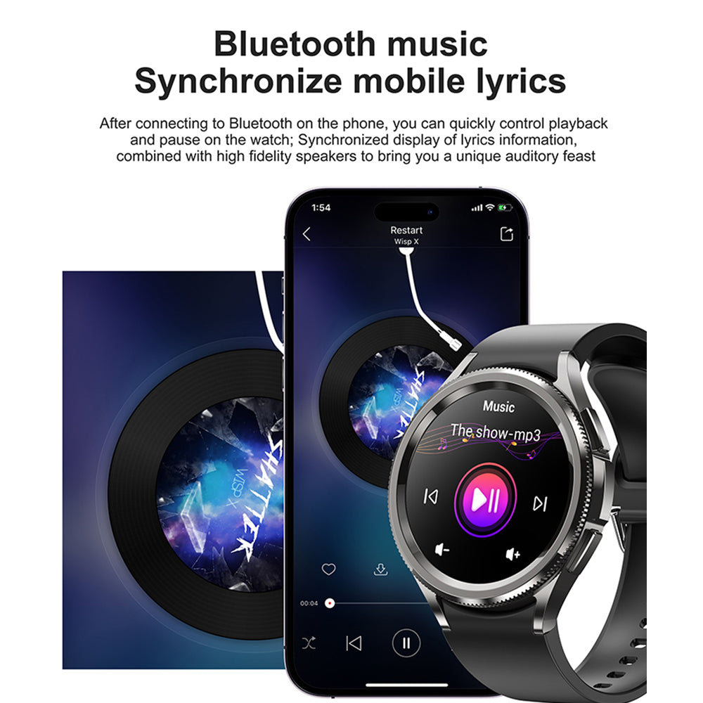 Premium Smartwatch for Samsung Galaxy Watch6 Classic – GPS, Sports Modes, Heart Rate, Bluetooth Call, Waterproof, Health 