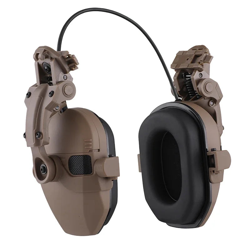 Premium Electronic Shooting Earmuffs with ARC Rail Mount – Tactical Helmet Headset for Noise Reduction, Intelligent Sound 