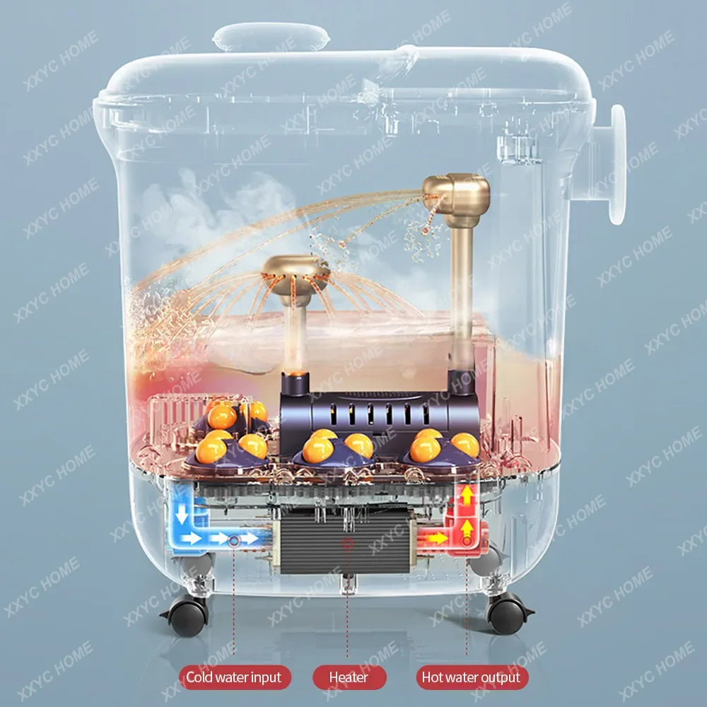 Luxury Foot Spa Bath Massager with Heat & Bubbles, Digital Temperature Control, Motorized Rollers, Adjustable Time Pedicure 