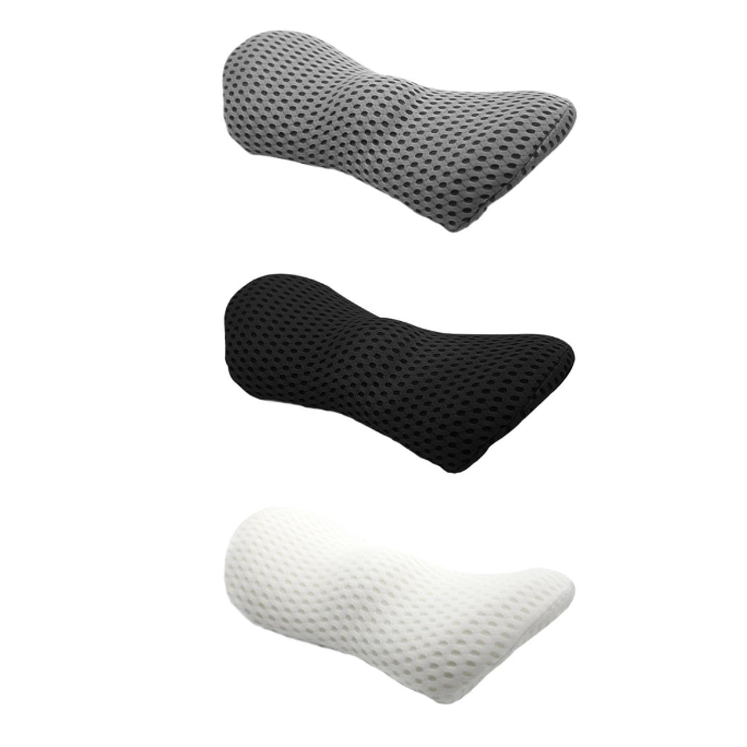 Premium Memory Foam Lumbar Support Pillow – Ergonomic Back Cushion for Car, Office Chair & Bed, Lower Back Pain Relief, 