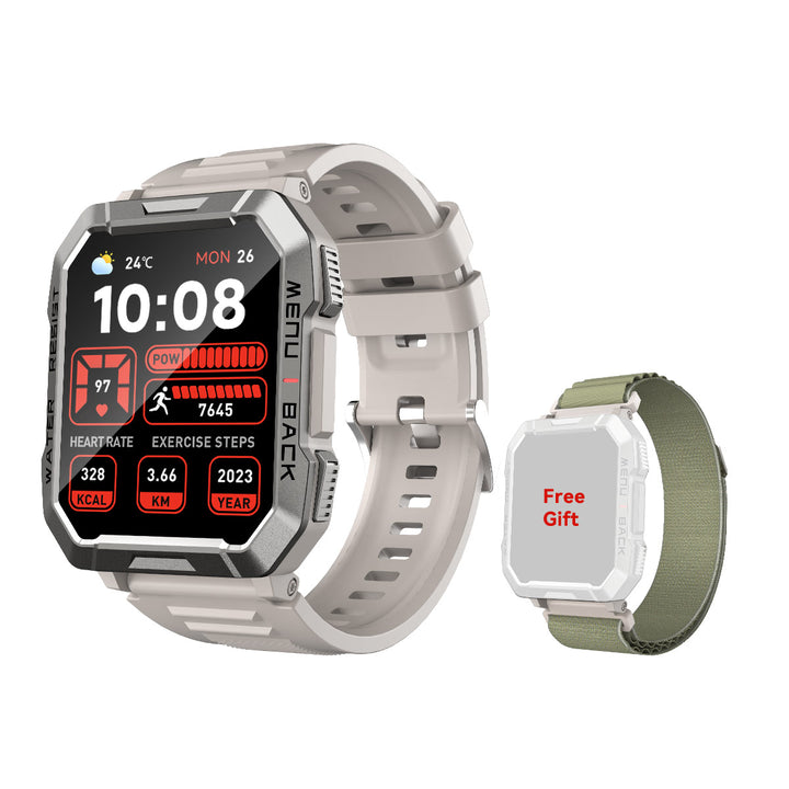 Premium Rugged Smartwatch for Outdoor – 2.01" HD TFT Display, Bluetooth Calling, 900mAh Battery, Heart Rate & Blood Oxygen 