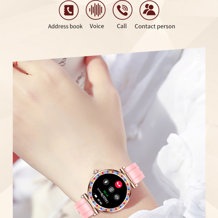 Premium Smartwatch for Women – 1.27" HD Screen, Heart Rate & Blood Pressure Monitoring, IP67 Waterproof, Bluetooth 5.2, 